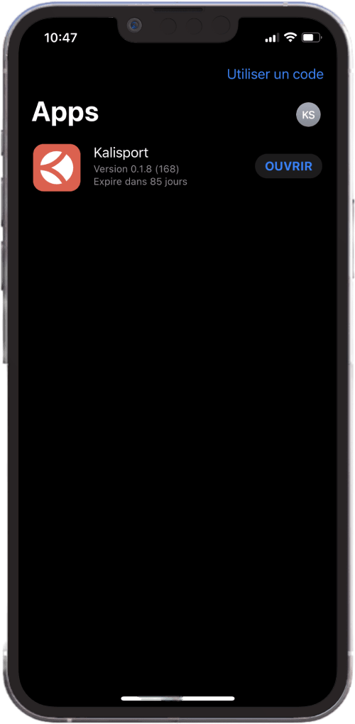 Screen iOS installation